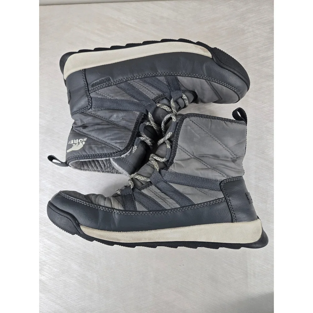 Sorel Whitney II Short Lace Waterproof Winter Boots Quarry‎ Grey Womens 9.5